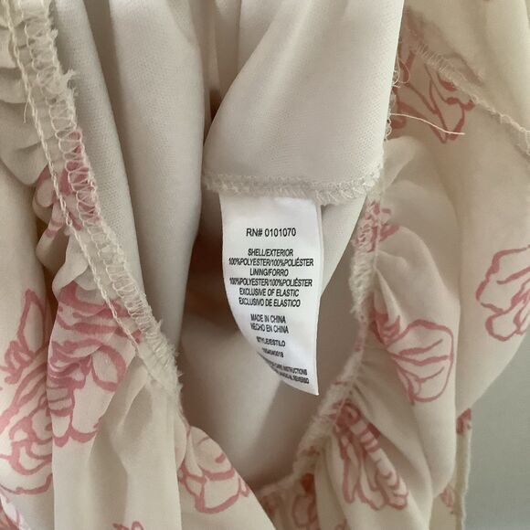 Mimi Chica Romantic Feminine Cottagecore Tiered Ruffle Fairy Midi Dress Medium - Picture 10 of 11